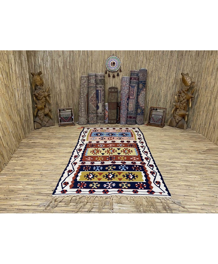 Handmade Turkish Kayseri Acrylic Original Kilim – FREE SHIPPING..!